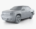 Chevrolet Avalanche 2014 3d model clay render