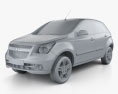 Chevrolet Agile 2012 3d model clay render
