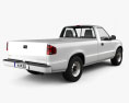 Chevrolet S10 Single Cab Long bed 2005 3d model back view