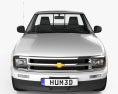 Chevrolet S10 Single Cab Long bed 2005 3d model front view