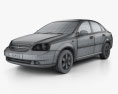 Chevrolet Lacetti 세단 2011 3D 모델  wire render
