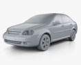 Chevrolet Lacetti sedan 2011 3D-Modell clay render