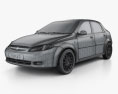 Chevrolet Lacetti hatchback 2011 3d model wire render