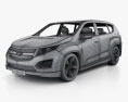 Chevrolet Volt MPV5 2015 3D模型 wire render