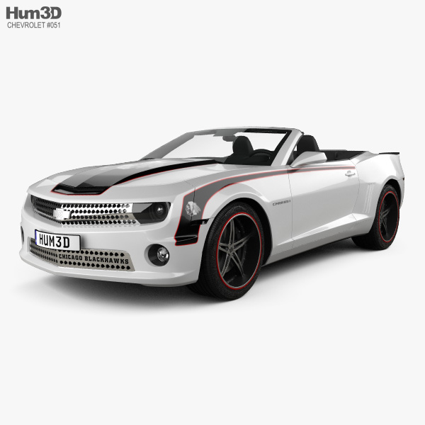 Chevrolet Camaro Black Hawks with HQ interior 2014 3D model