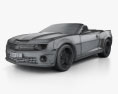 Chevrolet Camaro Black Hawks з детальним інтер'єром 2014 3D модель wire render