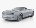 Chevrolet Camaro Black Hawks з детальним інтер'єром 2014 3D модель clay render
