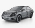 Chevrolet Cobalt 2014 3D 모델  wire render