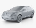 Chevrolet Cobalt 2014 Modèle 3d clay render