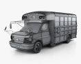 Thomas Minotour Шкільний автобус 2012 3D модель wire render