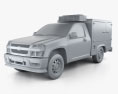 Chevrolet Colorado Hotshot I 2012 3d model clay render