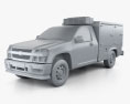 Chevrolet Colorado Hotshot II 2012 3d model clay render