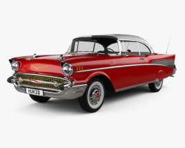 3D model of Chevrolet Bel Air Sport Coupe 1957