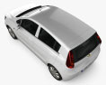 Chevrolet Sail 掀背车 2012 3D模型 顶视图