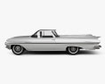 Chevrolet El Camino 1959 Modello 3D vista laterale