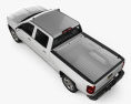 Chevrolet Silverado Crew Cab LTZ 2016 Modello 3D vista dall'alto