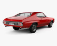 Chevrolet Chevelle SS 396 hardtop 쿠페 1970 3D 모델  back view