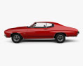 Chevrolet Chevelle SS 396 hardtop 쿠페 1970 3D 모델  side view