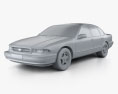 Chevrolet Impala SS 1996 3D-Modell clay render