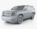 Chevrolet Tahoe 2017 Modello 3D clay render