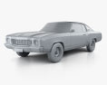 Chevrolet Monte Carlo 1972 3D-Modell clay render
