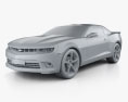 Chevrolet Camaro SS coupe 2016 3d model clay render