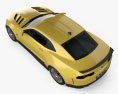 Chevrolet Camaro Bumblebee 2014 3D模型 顶视图