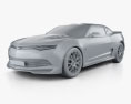 Chevrolet Camaro Bumblebee 2014 3D模型 clay render