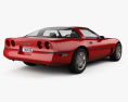 Chevrolet Corvette (C4) coupe 1996 3D模型 后视图