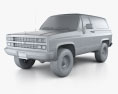 Chevrolet Blazer (K5) 1991 3D модель clay render