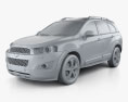 Chevrolet Captiva LTZ 2015 3d model clay render