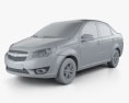 Chevrolet Lova (T250) 2014 3D-Modell clay render