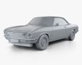 Chevrolet Corvair 1965 3D модель clay render