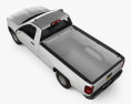 Chevrolet Silverado Regular Cab 2016 3D-Modell Draufsicht