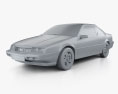 Chevrolet Beretta GT 1993 3D 모델  clay render