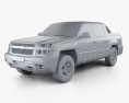 Chevrolet Avalanche 2006 3d model clay render