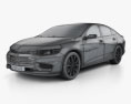 Chevrolet Malibu 2019 3d model wire render