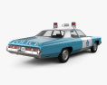 Chevrolet Impala Policía 1975 Modelo 3D vista trasera