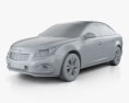 Chevrolet Cruze Berlina 2018 Modello 3D clay render