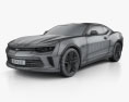 Chevrolet Camaro RS クーペ 2019 3Dモデル wire render