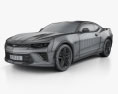 Chevrolet Camaro SS coupe 2019 3d model wire render
