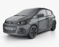 Chevrolet Spark 2019 3Dモデル wire render