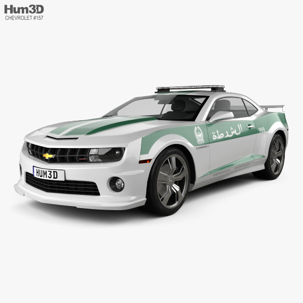 Chevrolet Camaro 警察 Dubai 2016 3Dモデル