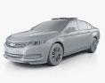 Chevrolet Impala Polizia Dubai 2017 Modello 3D clay render