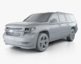 Chevrolet Suburban LTZ 2017 Modello 3D clay render