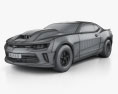 Chevrolet Camaro COPO 2017 3D模型 wire render
