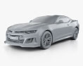 Chevrolet Camaro ZL1 2019 3D模型 clay render