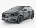 Chevrolet Onix 2019 3D-Modell wire render