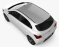 Chevrolet Onix 2019 3D-Modell Draufsicht