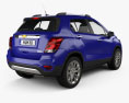 Chevrolet Trax 2016 3D 모델  back view